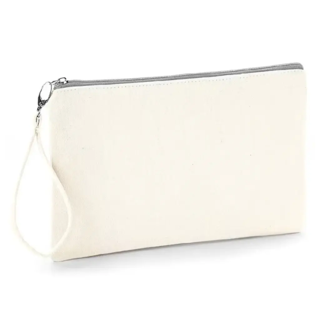 Accessory pouch "be.YOU.tiful" - 26 x 17 cm (grey)