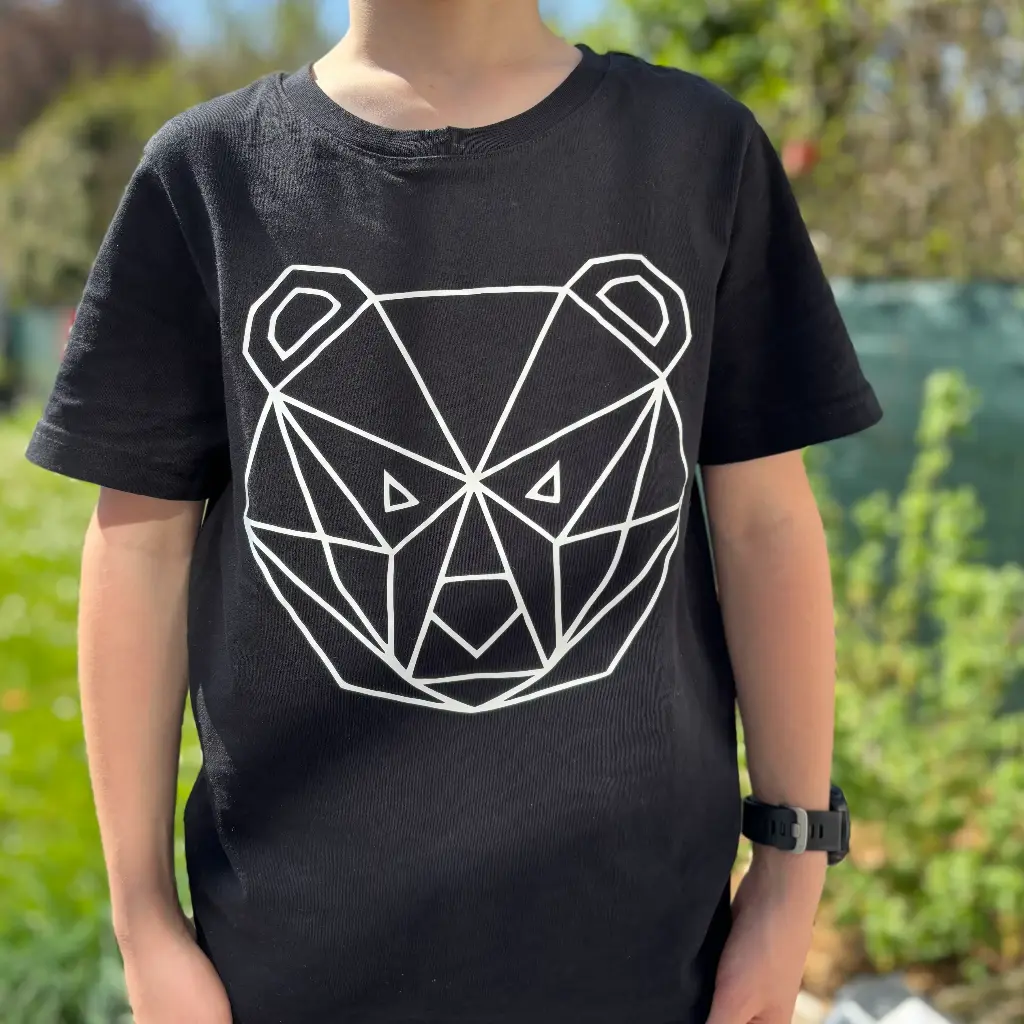 T-shirt Geometric Bear (Man, grey, xs)