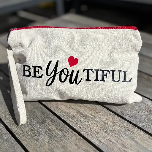 Accessory pouch "be.YOU.tiful" - 26 x 17 cm