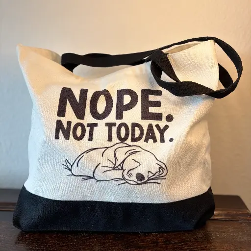 Tote bag with quote