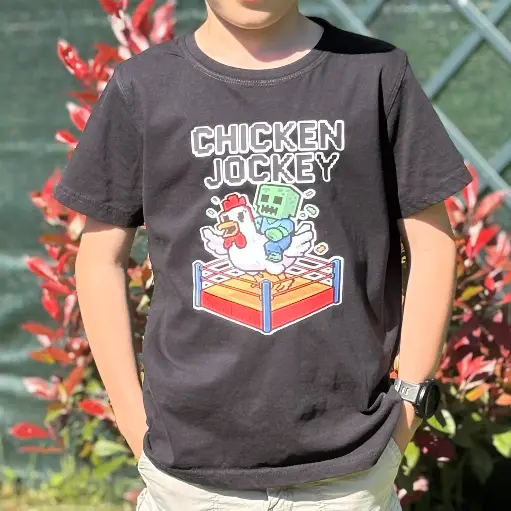 T-shirt Chicken Jockey - Minecraft